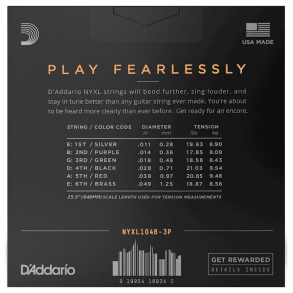 DAddario NYXL1046-3P 10-46 3 Pack - Image 2