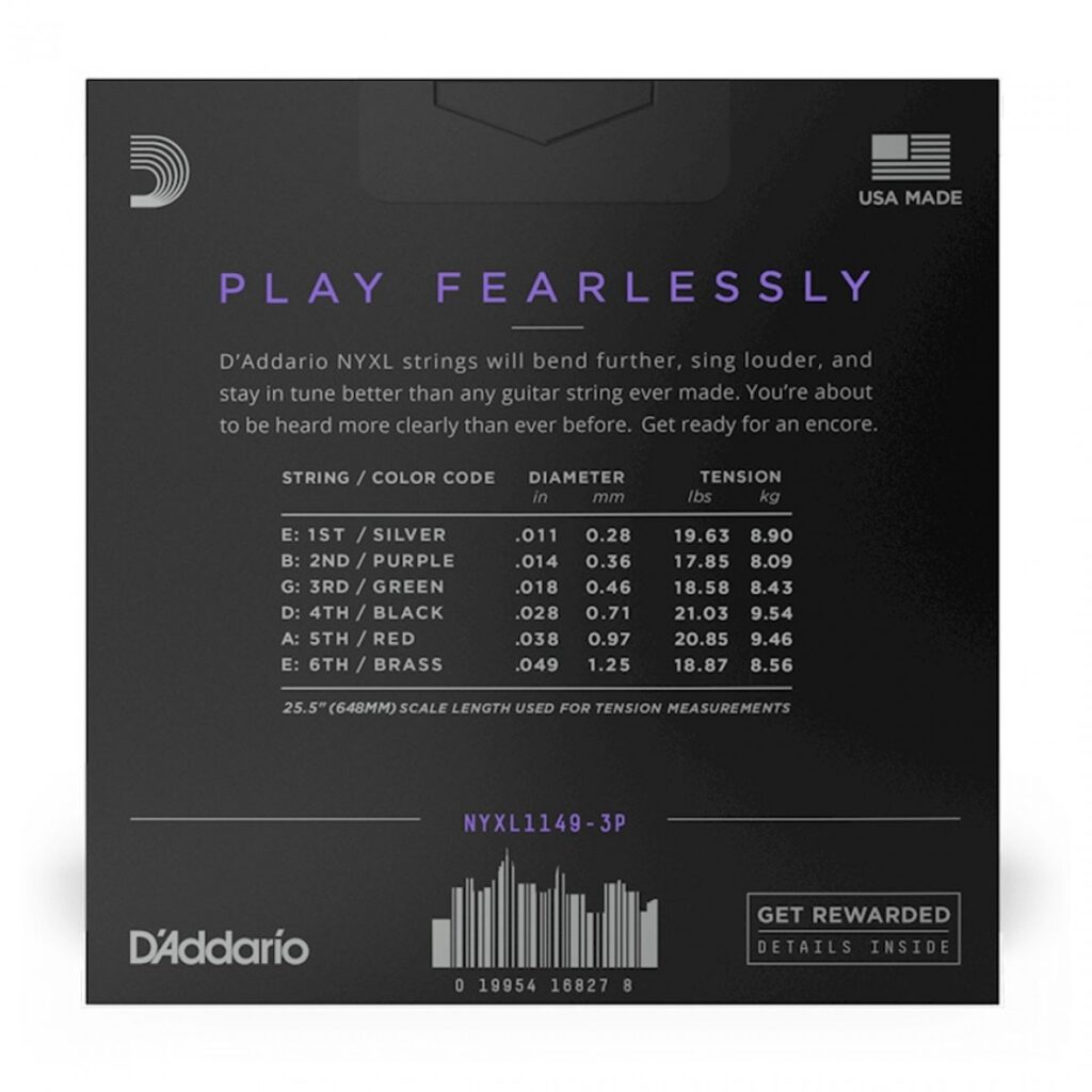 DAddario NYXL1149-3P 11-49 3 Pack