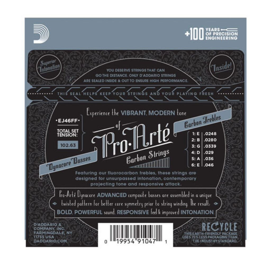 DAddario EJ46FF Pro Arte Carbon-Dynacore Hard Tension