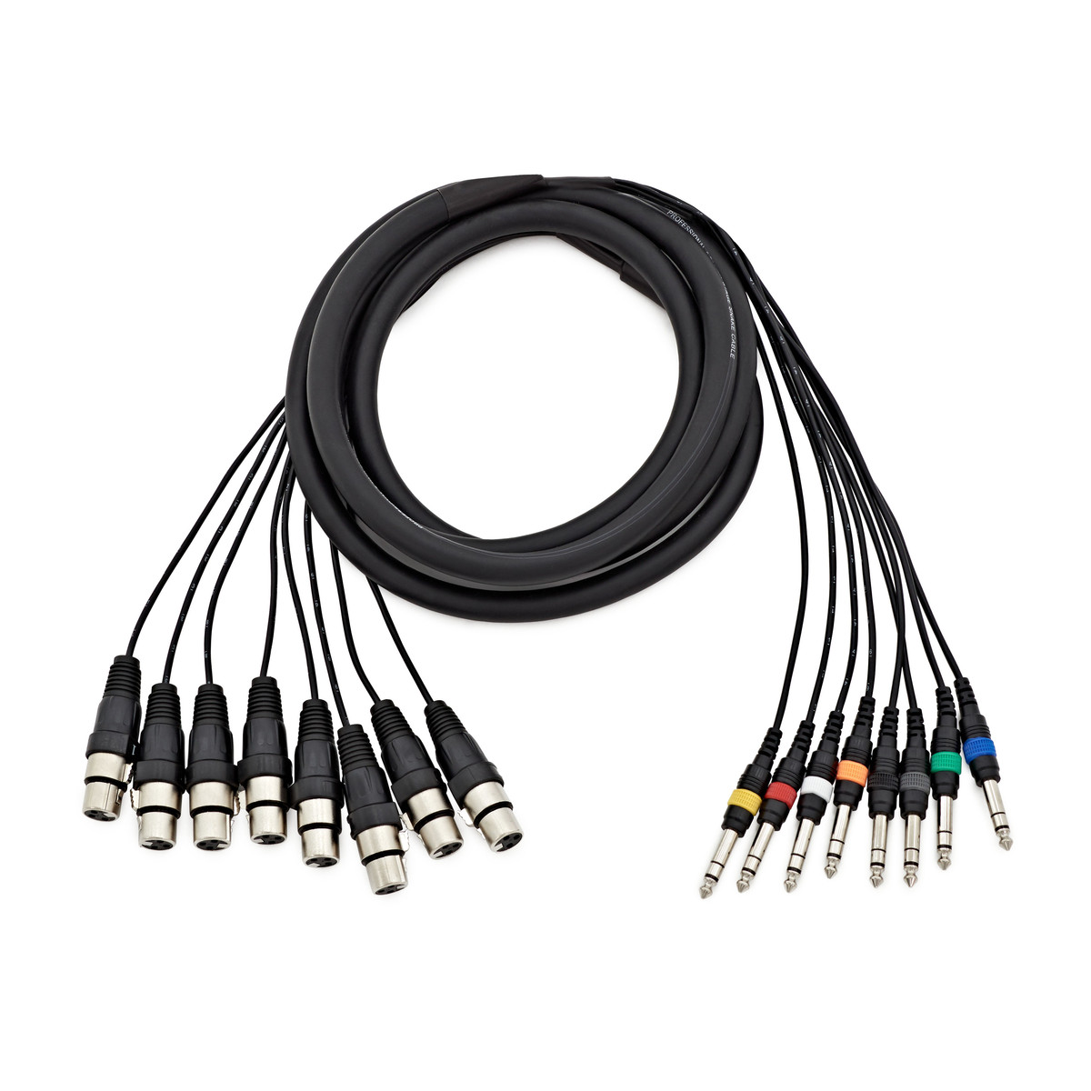8 x XLR (F) - TRS 6.35mm Jack Cable Loom 3m - Image 2