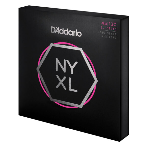 Daddario NYXL45130 Bass Gtr 5 String Set Light Long Scale 45-130 - Image 3