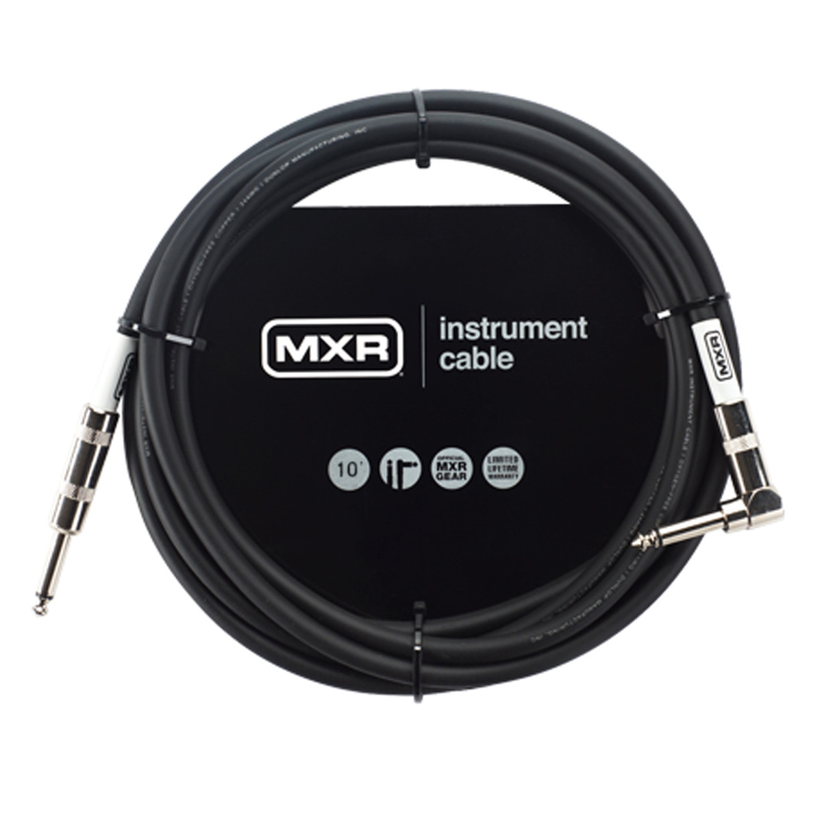 MXR Standard Instrument Cable 10ft Right Angled - Image 1