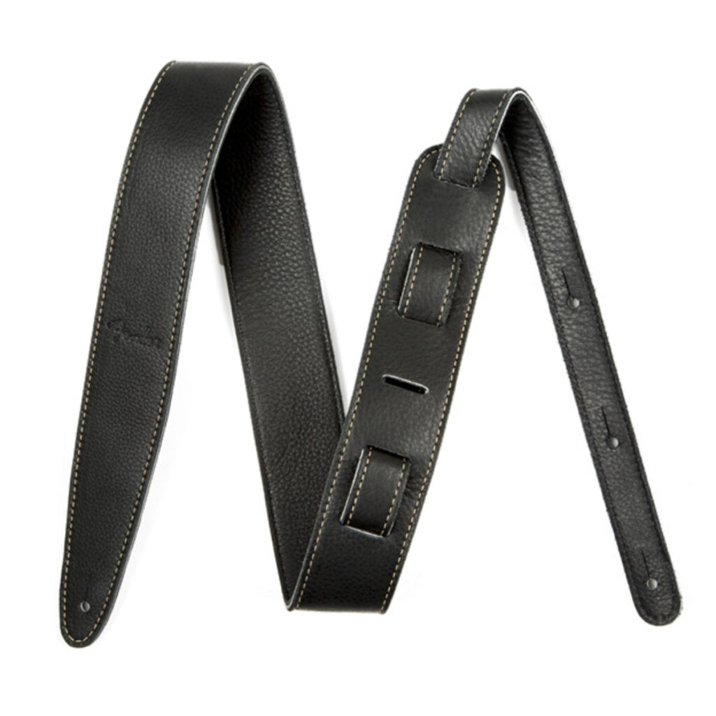 Fender Artisan Crafted Leather Guitar Strap 2" Black