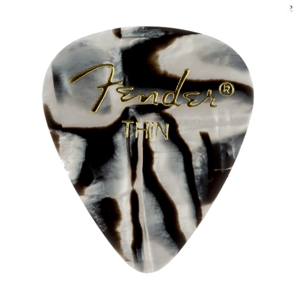 Fender 351 Shape Premium Zebra Picks Thin Pack of 12