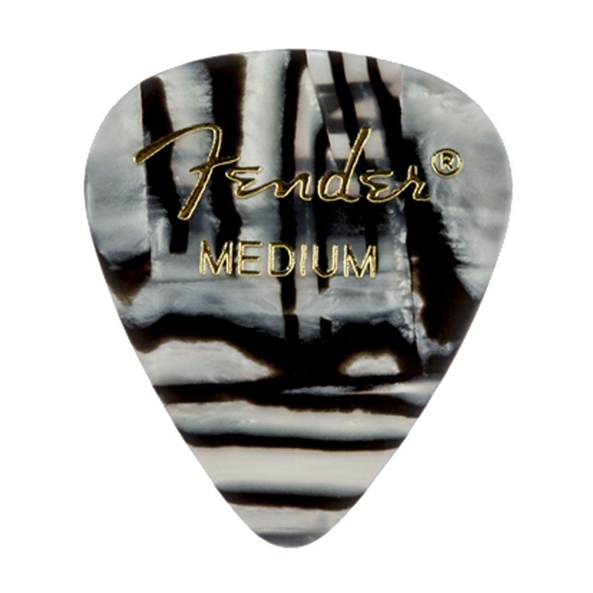 Fender 351 Shape Premium Zebra Picks Medium Pack of 12 - Image 1