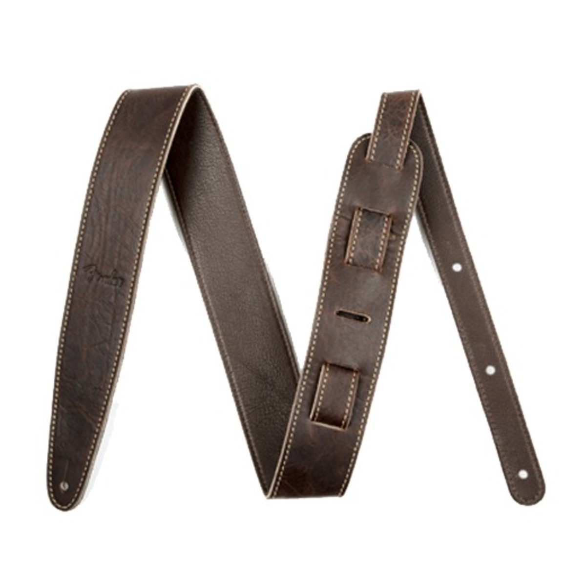 Fender Artisan Crafted Leather Guitar Strap 2" Brown - Image 1
