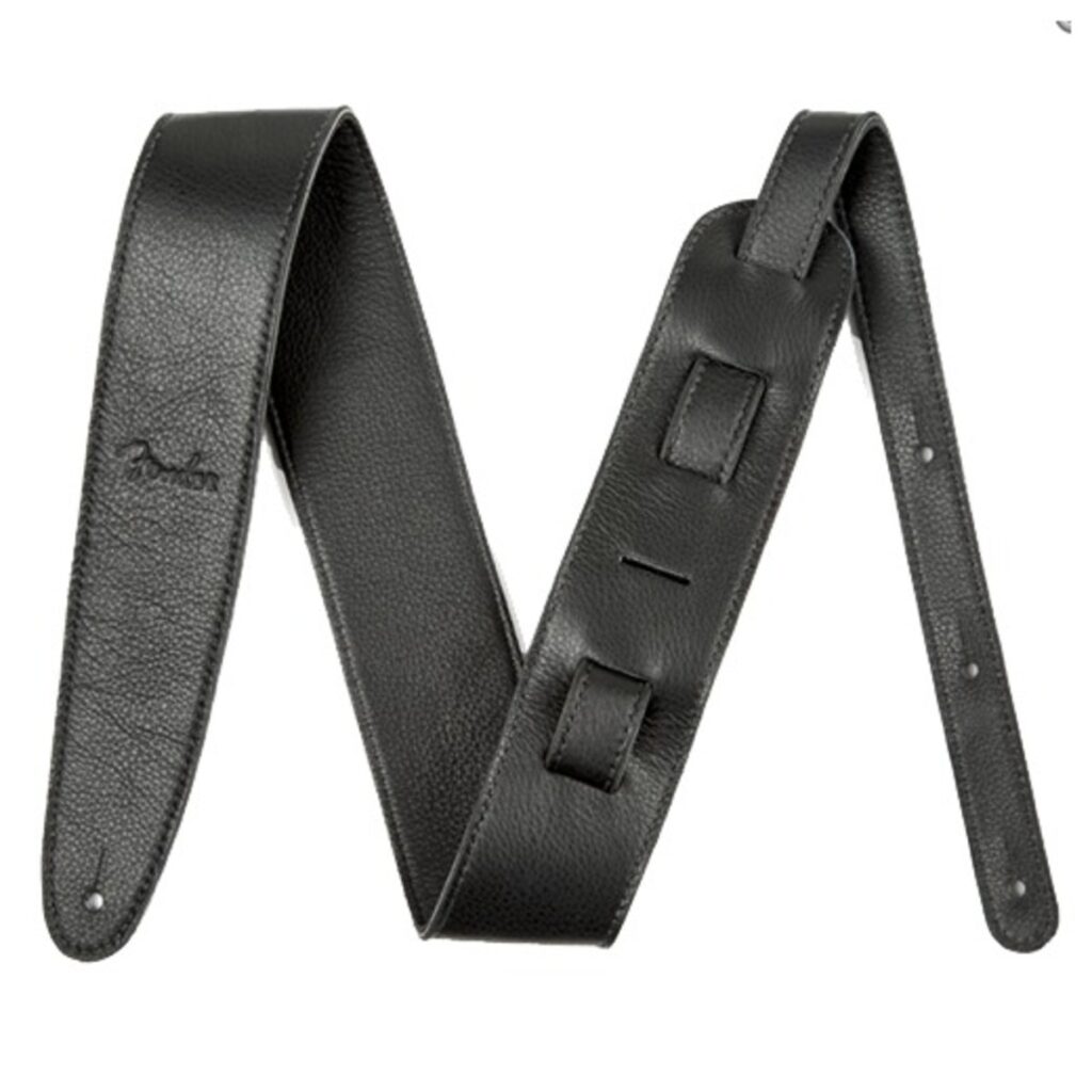 Fender Artisan Crafted Leather Guitar Strap 2.5" Black