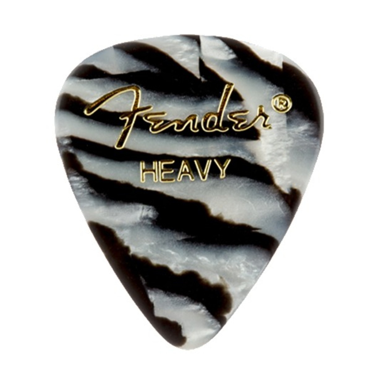 Fender 351 Shape Premium Zebra Picks Heavy Pack of 12 - Image 1