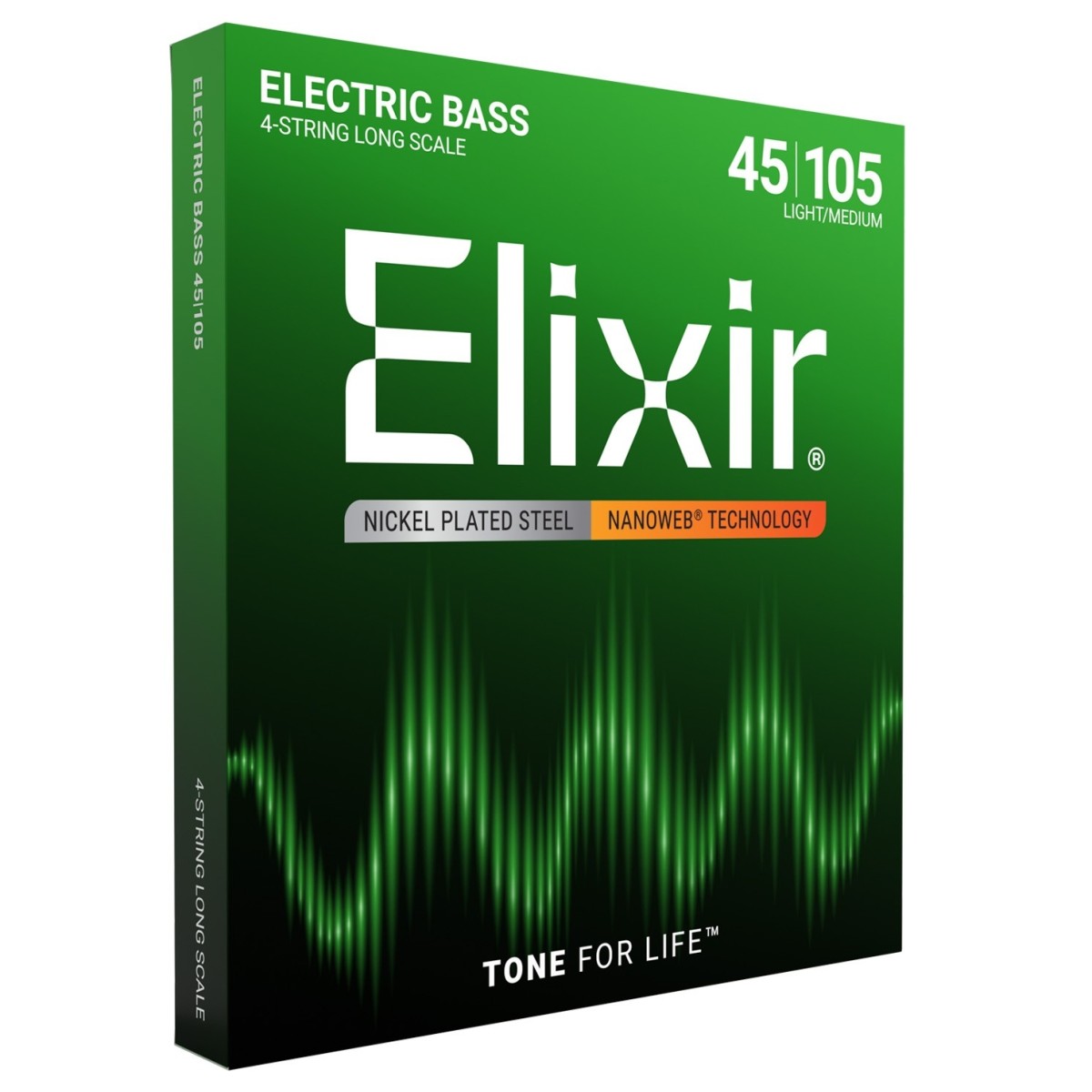 Elixir 14077 NANOWEB Nickel Plated Bass Strings 45-105 - Image 3