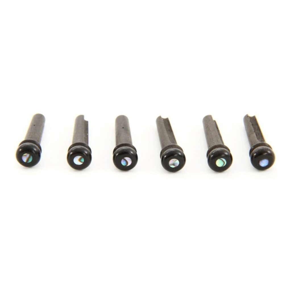 Taylor 80110 Bridge Pins Ebony w/Abalone Dots
