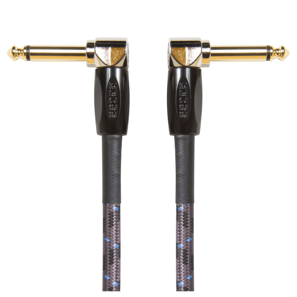 Boss 1ft / 30cm Patch Cable Angled/Angled 1/4" Jack