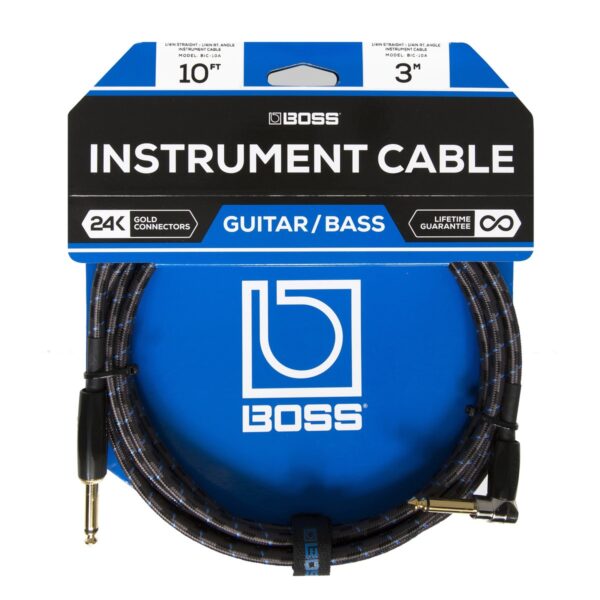 Boss 10ft Angled/Straight Instrument Cable - Image 1