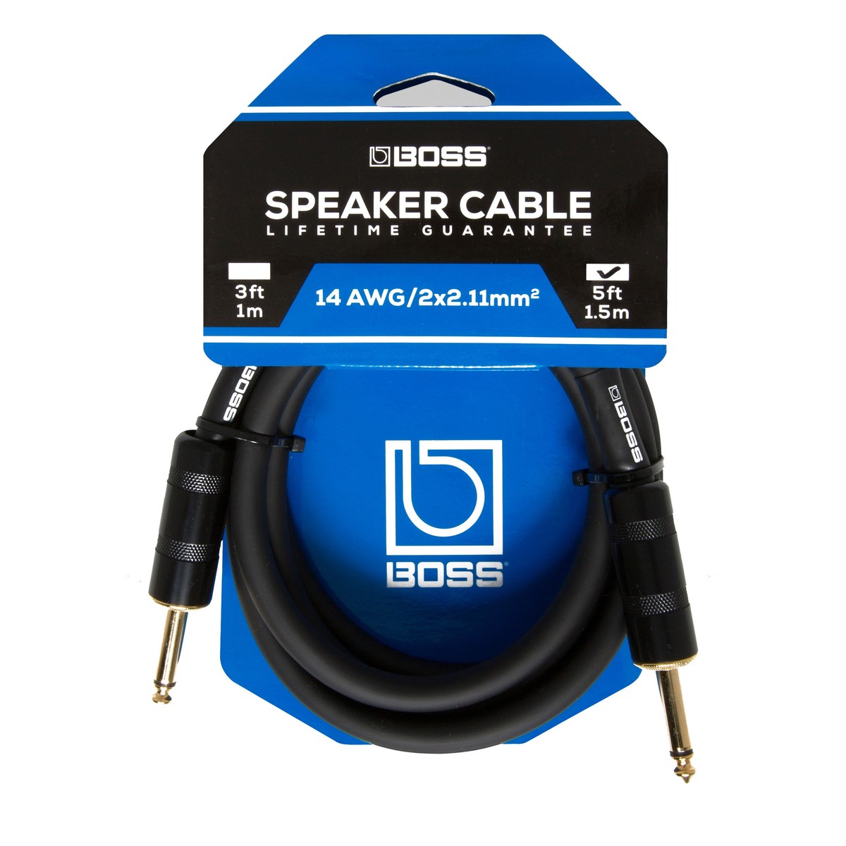 Boss 5ft / 1.5m Speaker Cable 14GA / 2x2.1mm2 - Image 1
