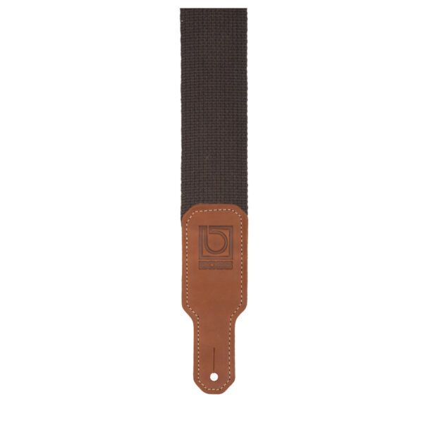 Boss 2 Brown Cotton Guitar Strap - Image 2