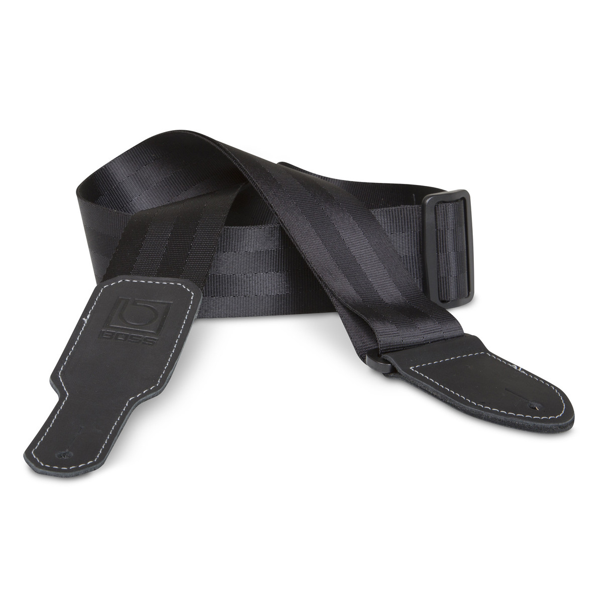 Boss 2" Black Seatbelt Guitar Strap - Image 1