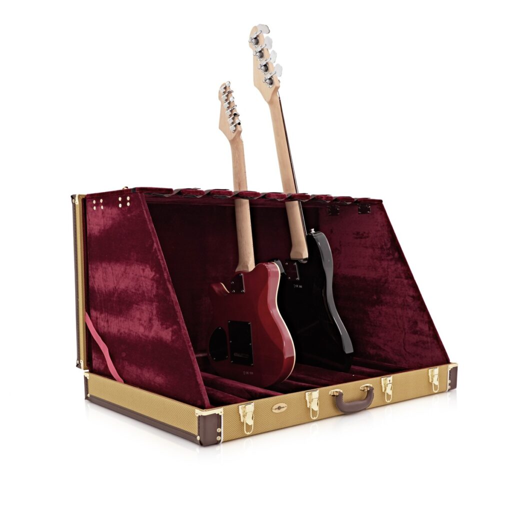 8 Guitar Rack Case Tweed