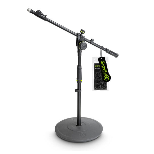 Gravity GMS2222B Short Microphone Stand with 2-Point Telescoping Boom - Image 1