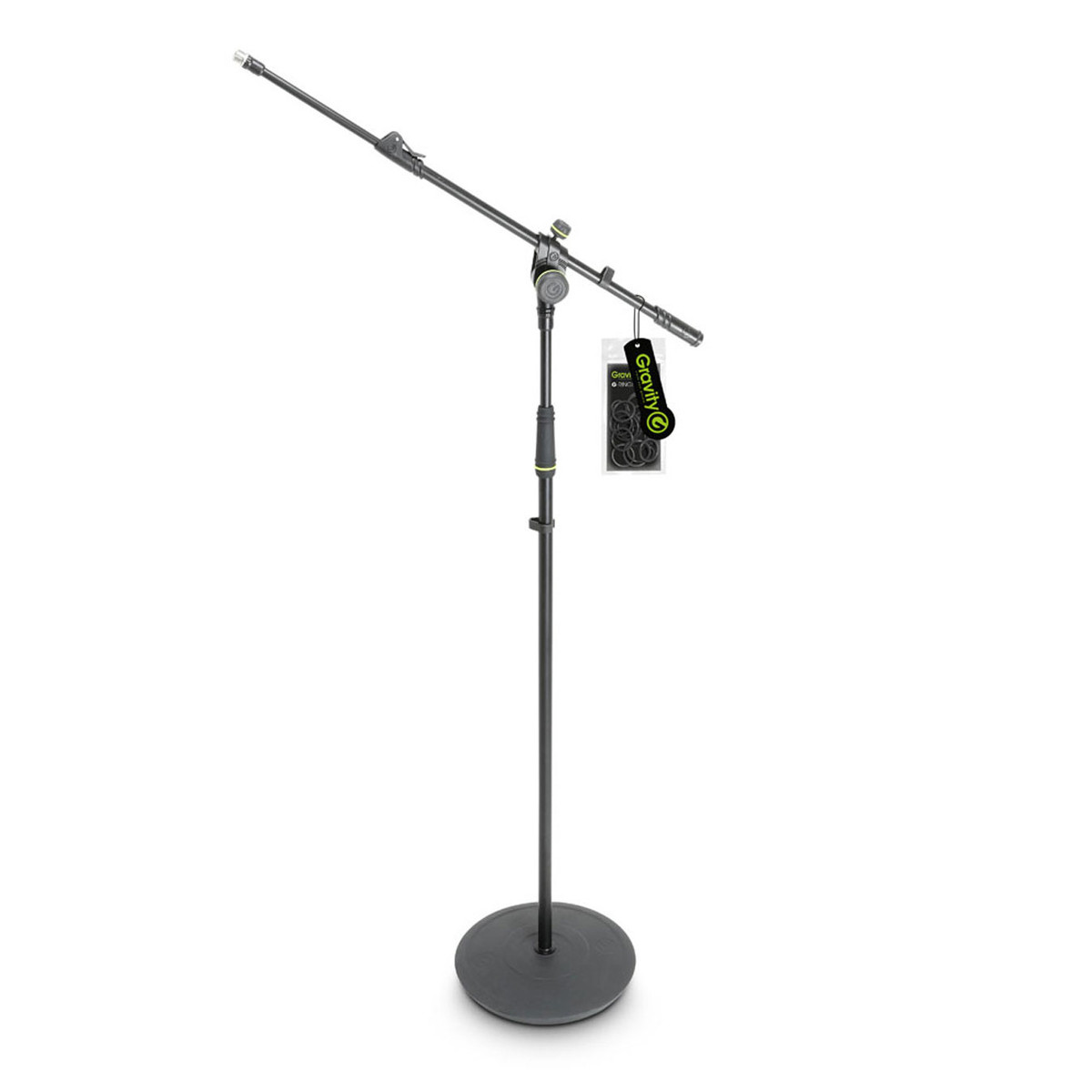 Gravity GMS2322B Telescoping Boom Microphone Stand with Round Base - Image 1