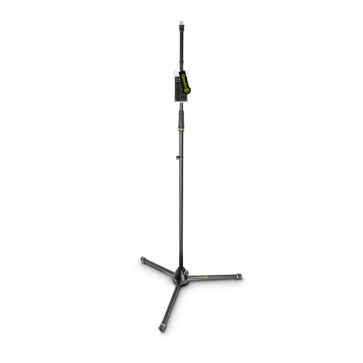 Gravity GMS43 Straight Microphone Stand with Folding Tripod Base - Image 1