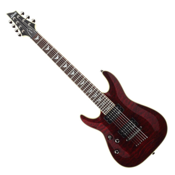 Schecter Omen Extreme-7 Left Handed 7 String Black Cherry - Image 1