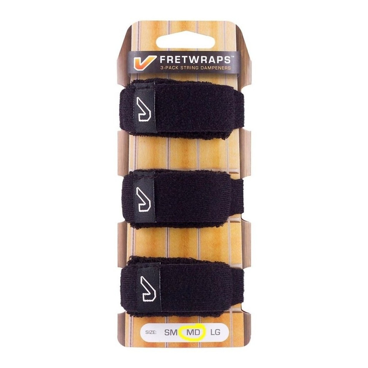 Gruv Gear Black FretWraps 3-Pack Medium - Image 1