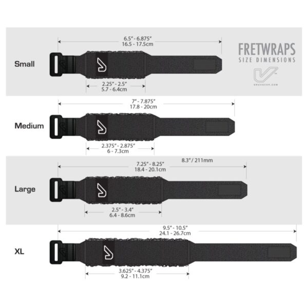 Gruv Gear FretWraps HD Flare Orange 1-Pack Small - Image 2