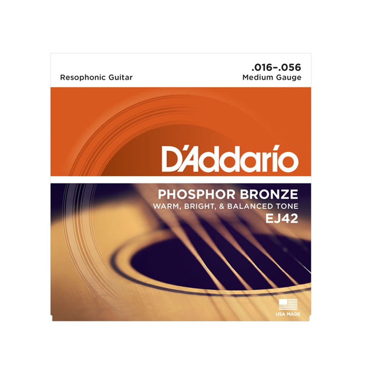 D Addario EJ42 Set Resophonic Guitar 16-56 Strings - Image 1
