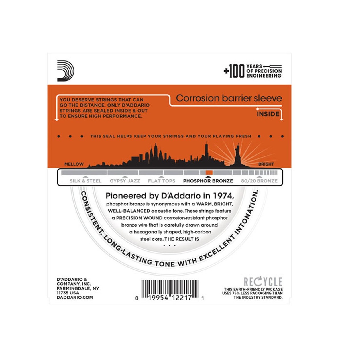 D Addario EJ42 Set Resophonic Guitar 16-56 Strings - Image 2