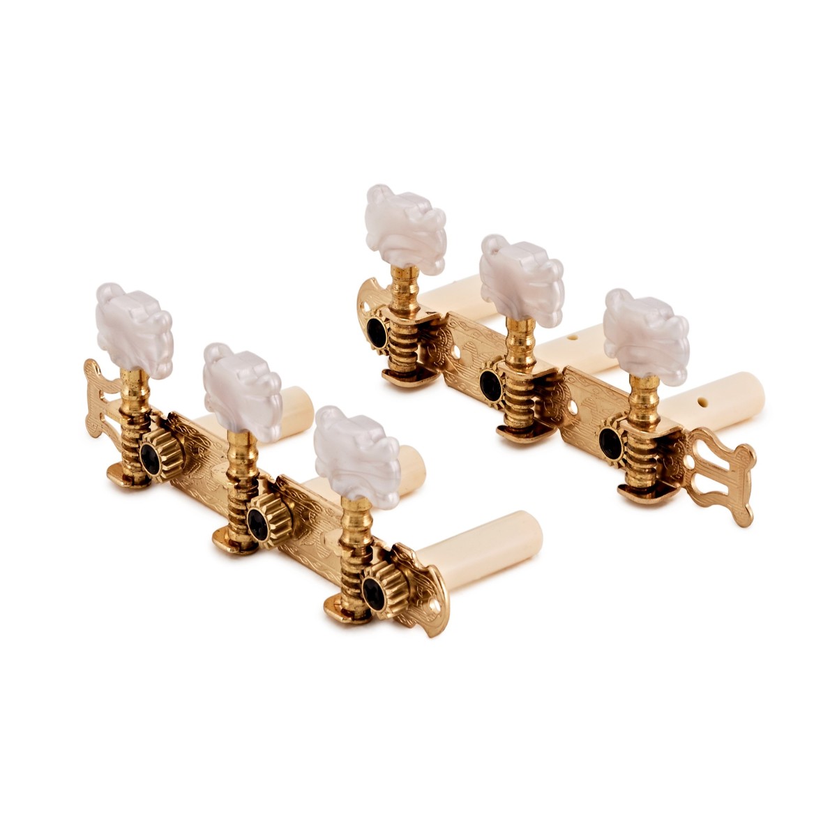 Guitarworks Classical Guitar Machine Heads Butterfly Gold - Image 1