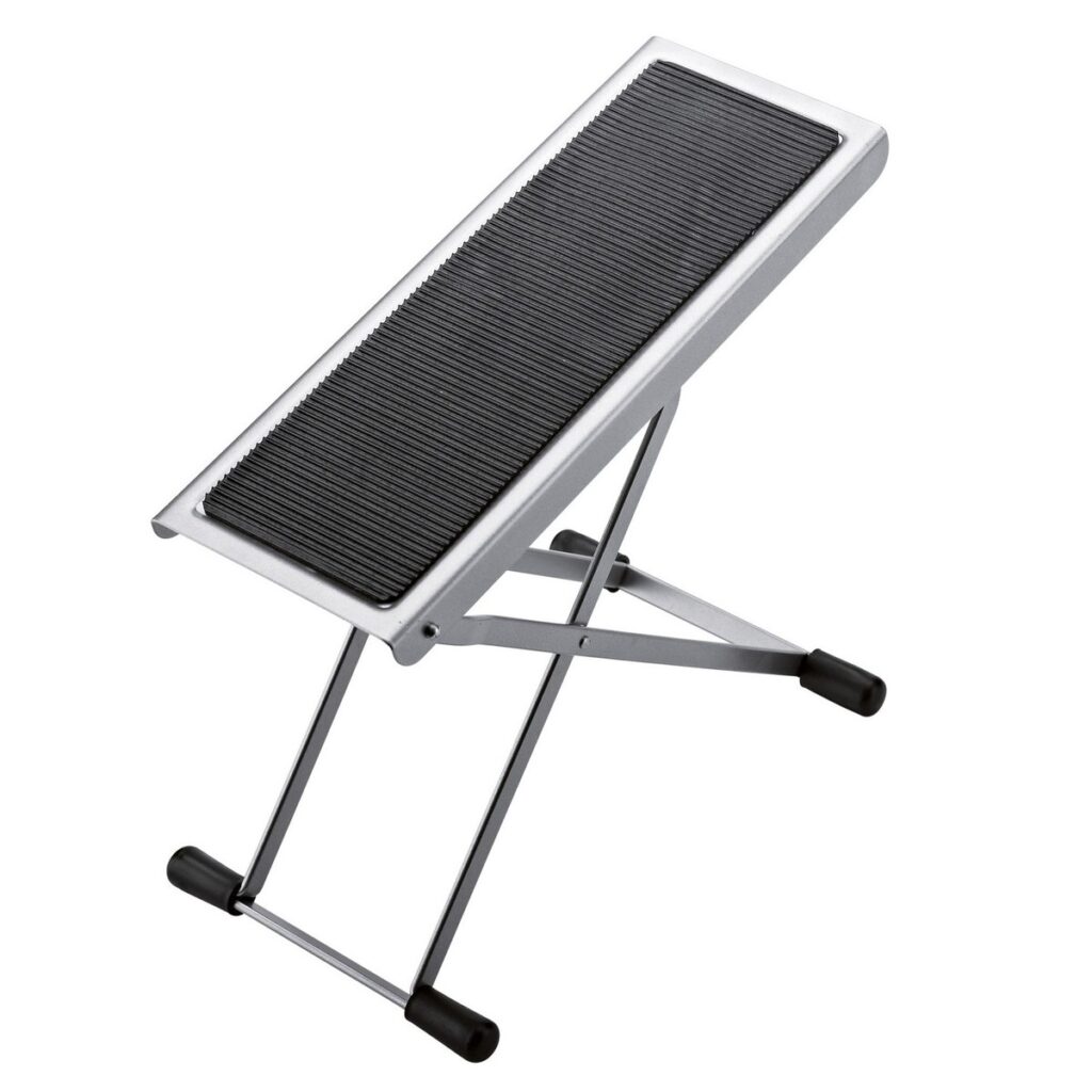 K&M 14670 Guitar Footrest Nickel Plated
