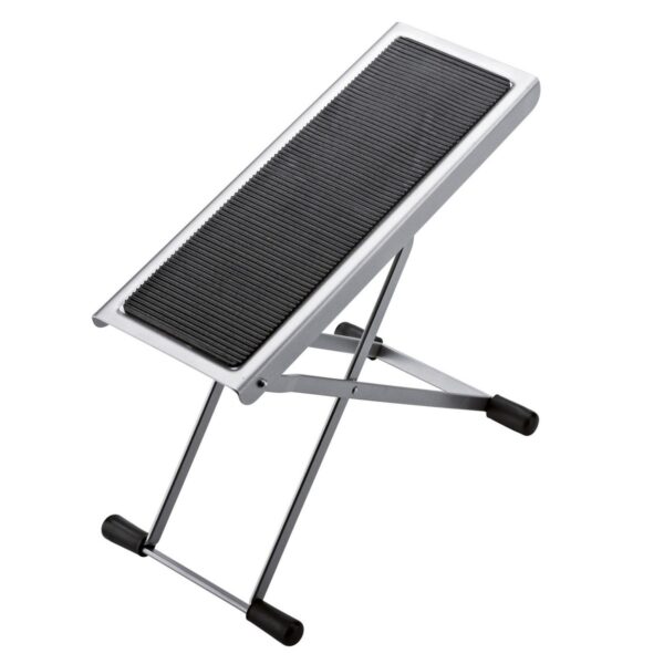 K&M 14670 Guitar Footrest Nickel Plated - Image 1