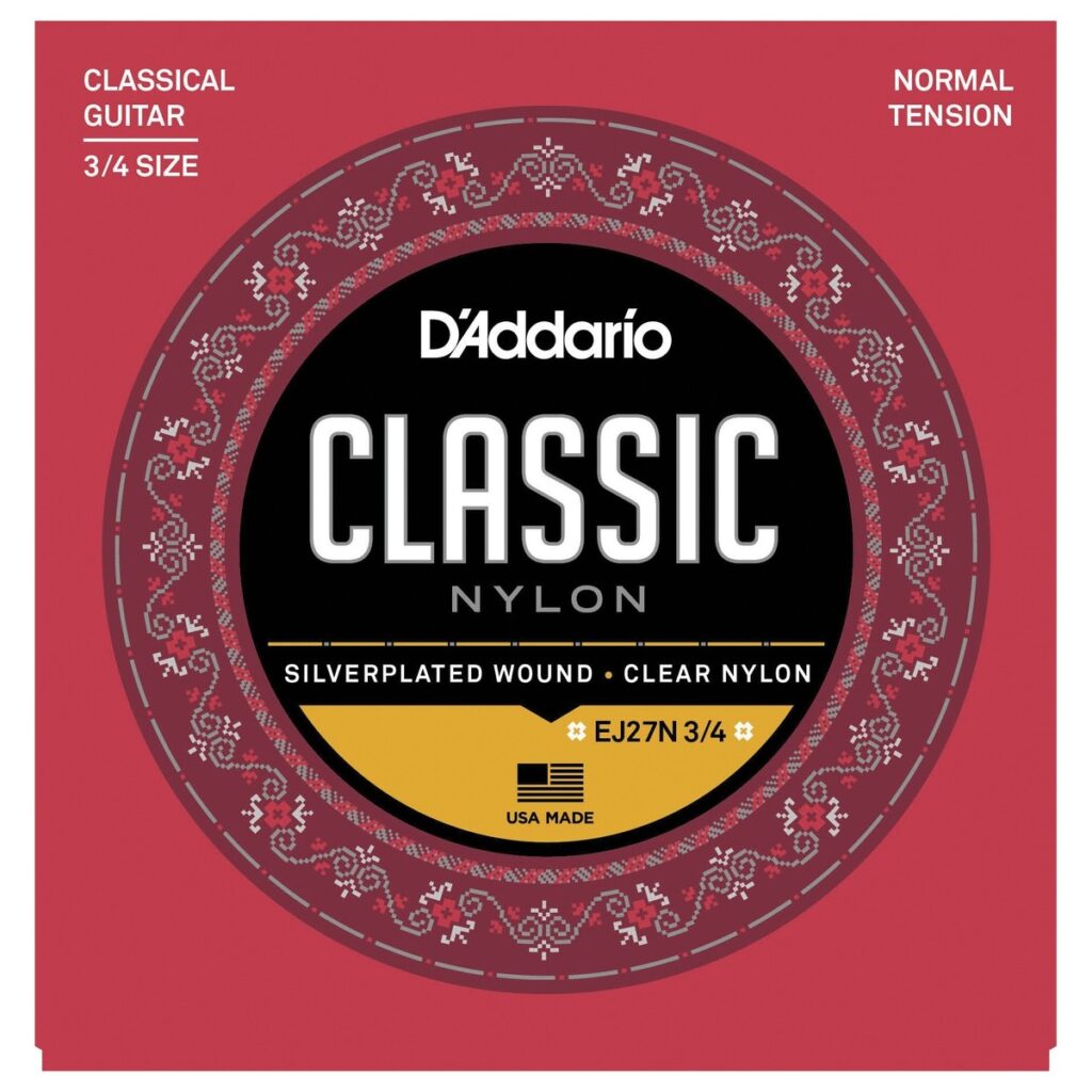 DAddario EJ27N 3/4 Student Nylon Fractional Normal Tension