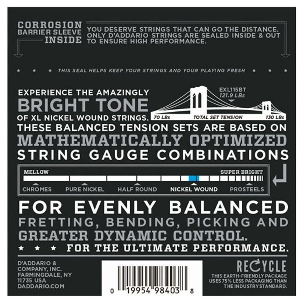 DAddario EXL115BT Nickel Wound Balanced Tension Medium 11-50