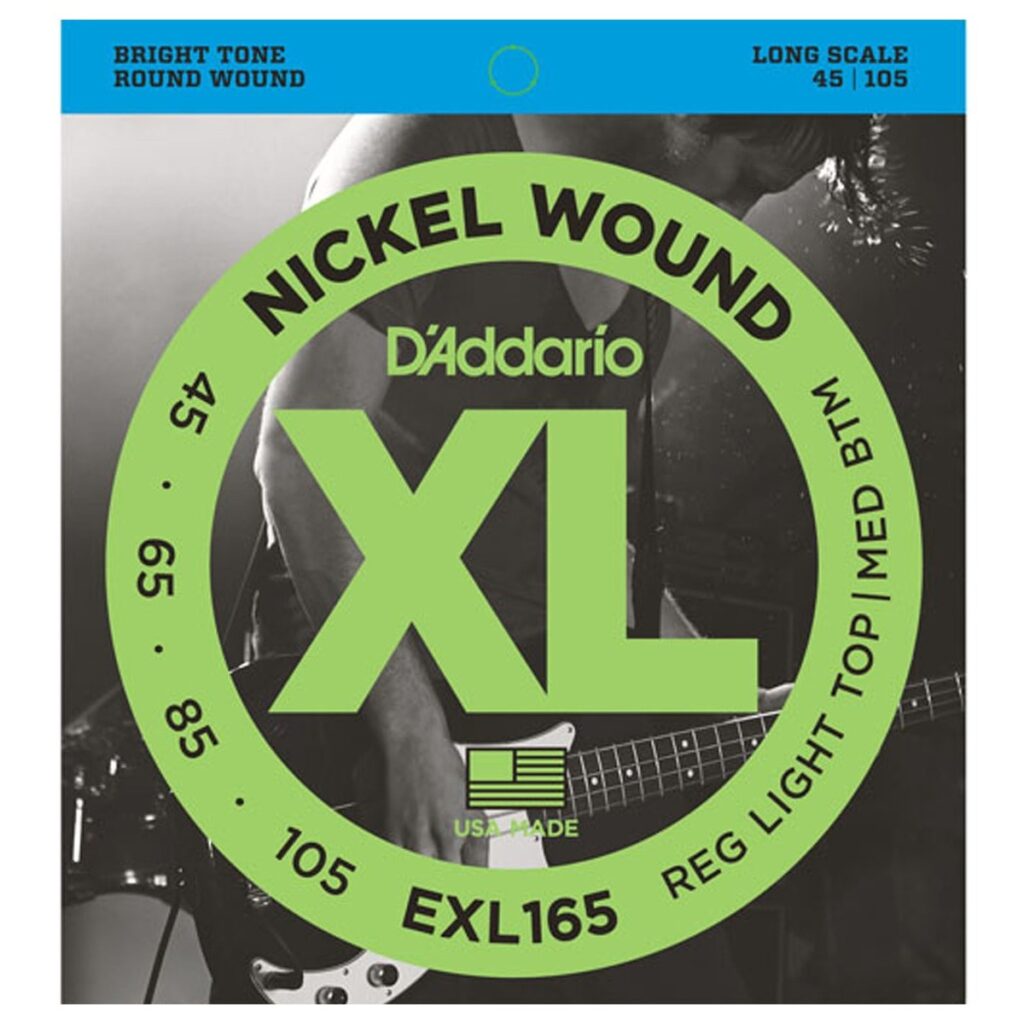 DAddario EXL165 Nickel Wound Bass Strings Light 45-105 Long Scale