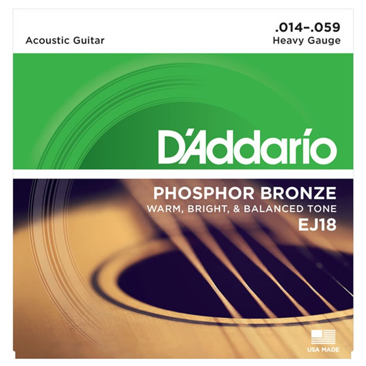 DAddario EJ18 Phosphor Bronze Heavy 14-59 - Image 1