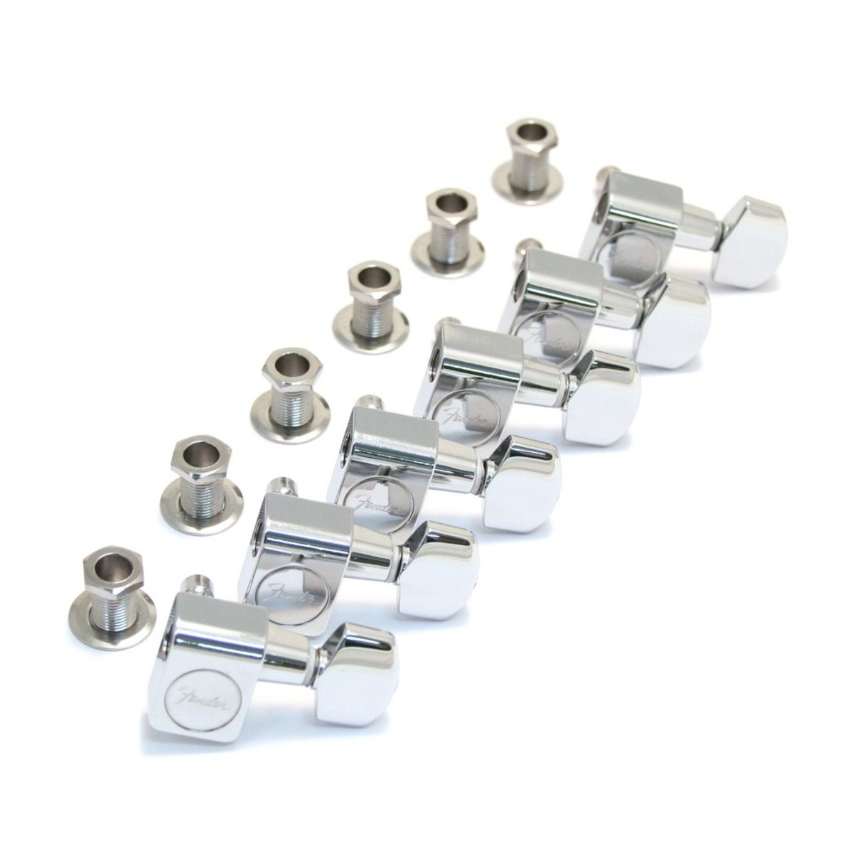 Fender American Standard Series Strat/Tele Tuning Machines Chrome (6) - Image 1