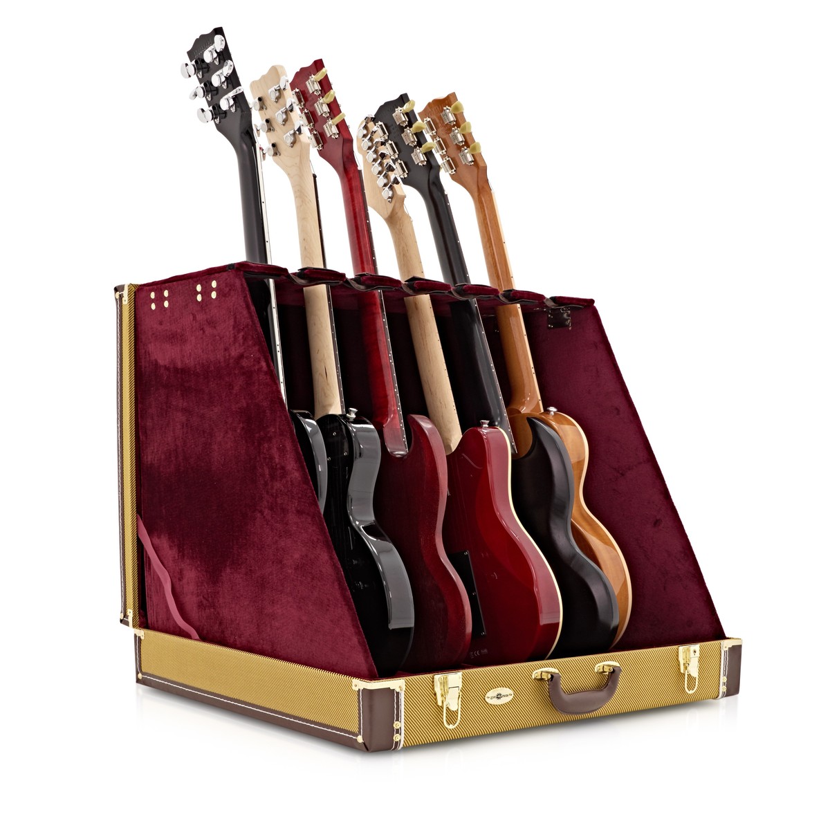 6 Guitar Rack Case Tweed - Image 1