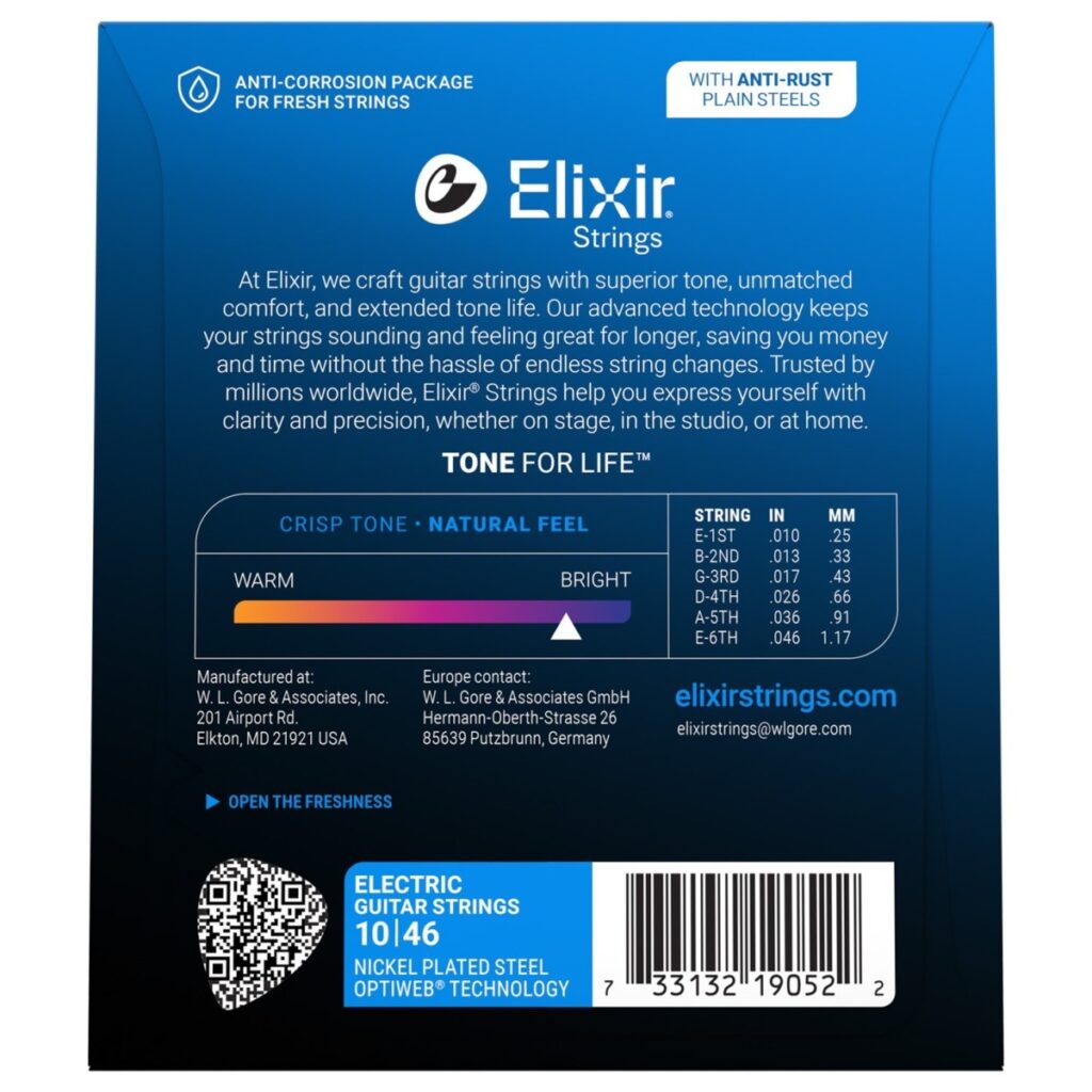 Elixir 19052 OPTIWEB Coated 10-46