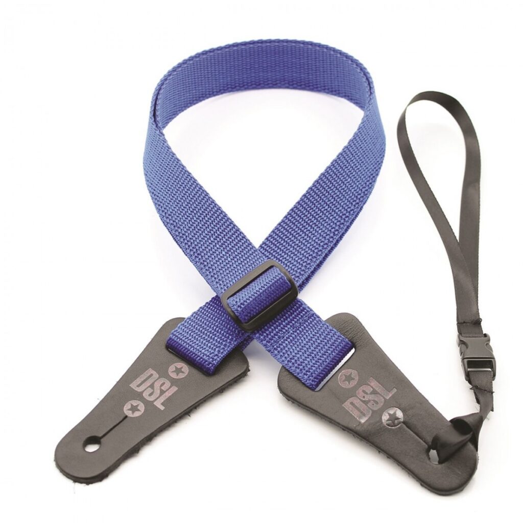 DSL 50-POLY Polypropylene Weave Guitar Strap 2" Blue
