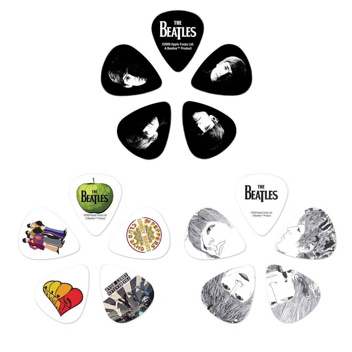 DAddario 1CAB4-15BT1 Beatles Signature Pick Tins Logo 15 picks - Image 2