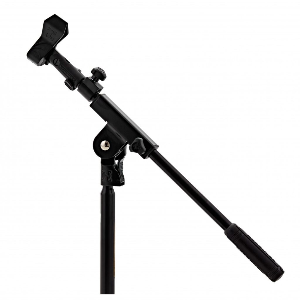 Hercules MS120B H Base Mini Boom Stand With Ez Mic Clip