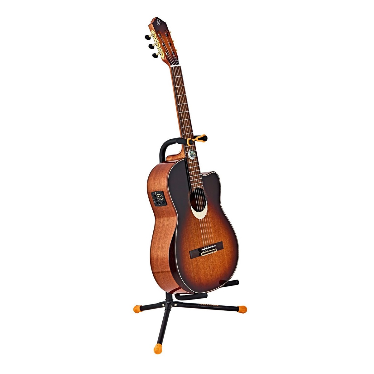 Ortega OGS-1BK Guitar Stand Orange/Black - Image 2
