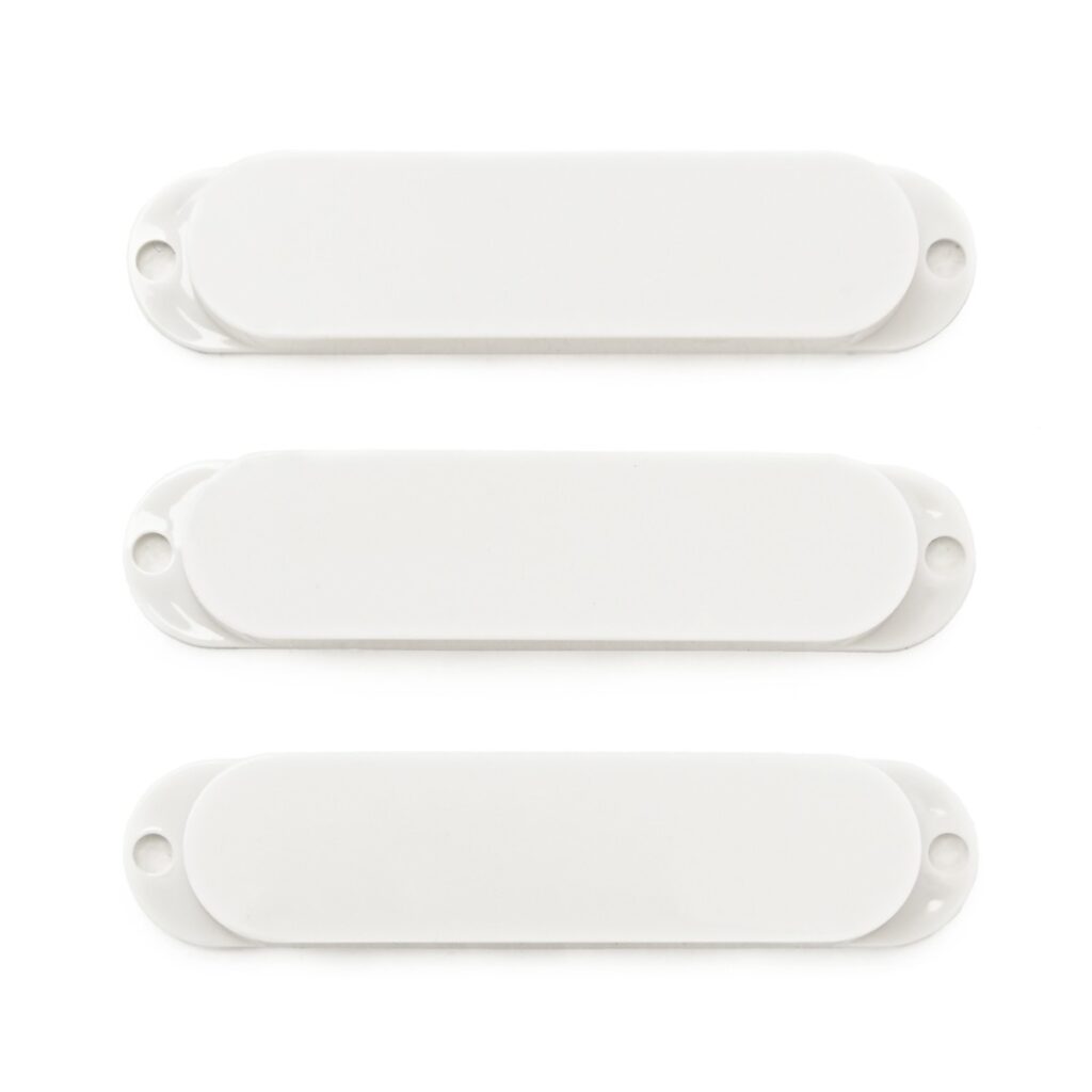 Guitarworks Single Coil Pickup Cover White (Pack of 3)