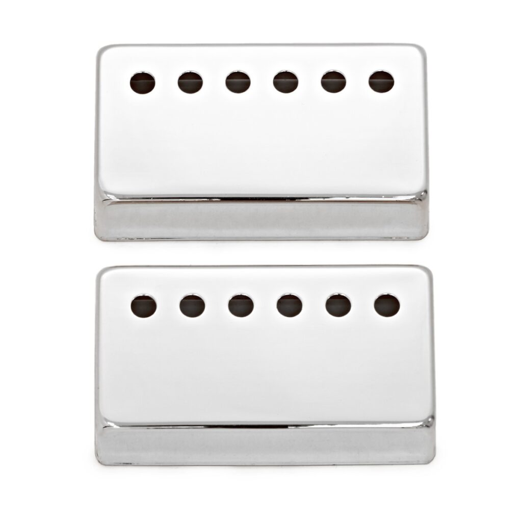 Guitarworks Humbucker Pickup Cover with Holes Chrome (Pack of 2)