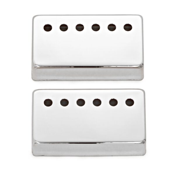 Guitarworks Humbucker Pickup Cover with Holes Chrome (Pack of 2) - Image 1