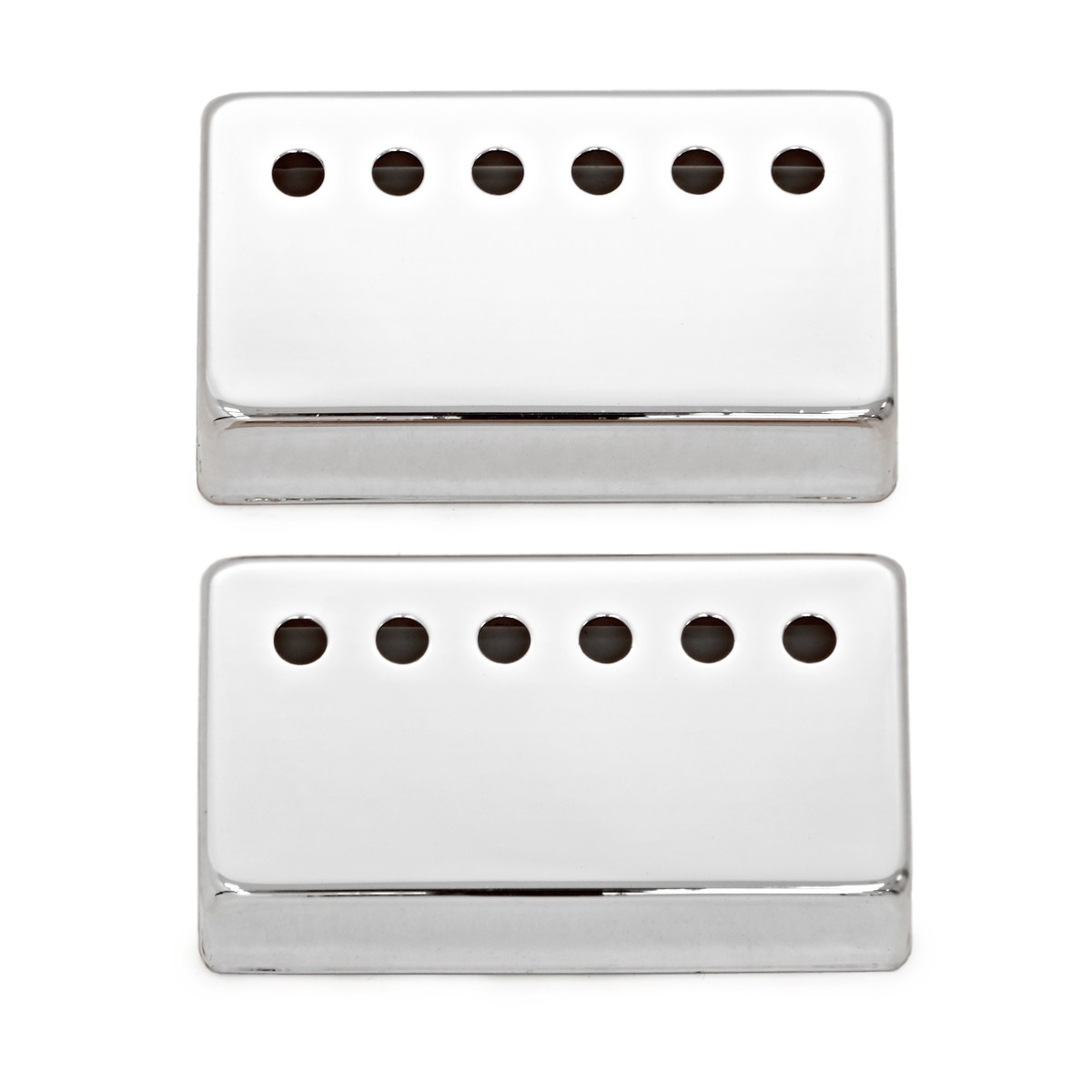 Guitarworks Humbucker Pickup Cover with Holes Chrome (Pack of 2) - Image 1