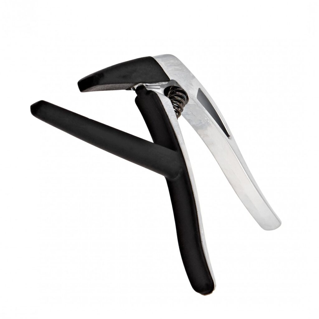 Stagg Flat Trigger Capo Classical Guitar Chrome