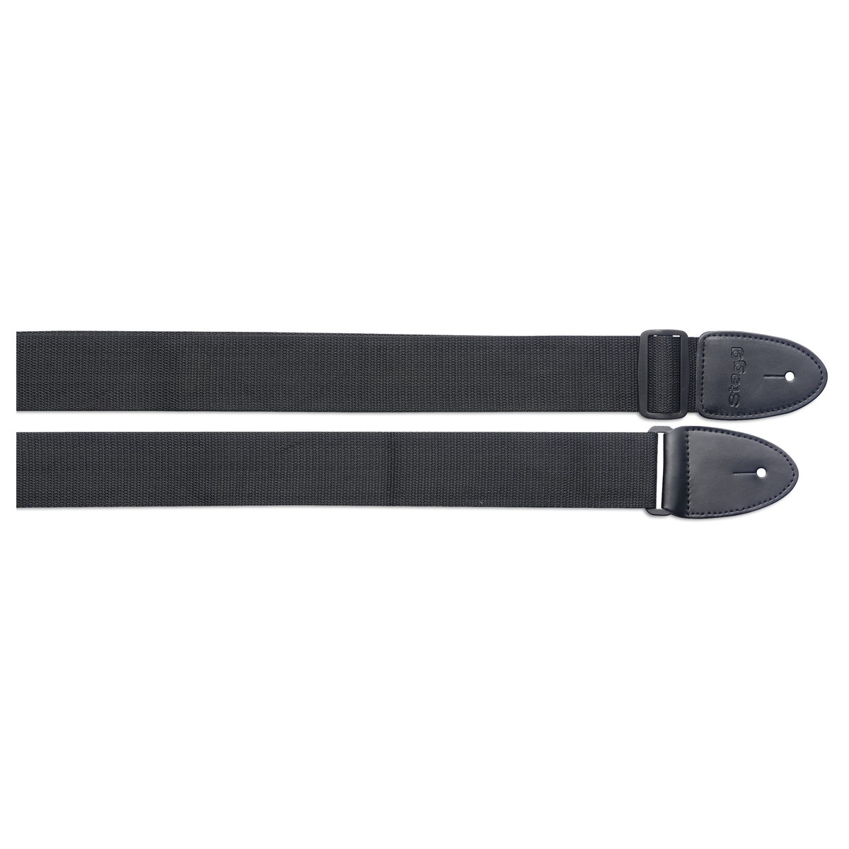 Stagg Nylon Guitar Strap 2 Black - Image 1