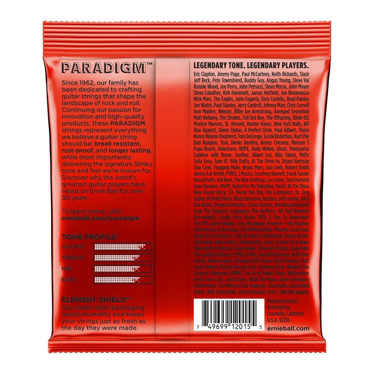 Ernie Ball 2015 Paradigm Skinny Top Heavy Bottom 10-52 - Image 2