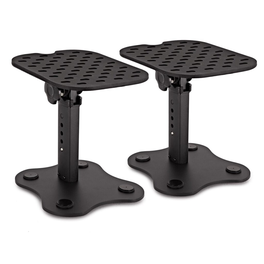 Deluxe Tilting Desktop Monitor Stands Pair